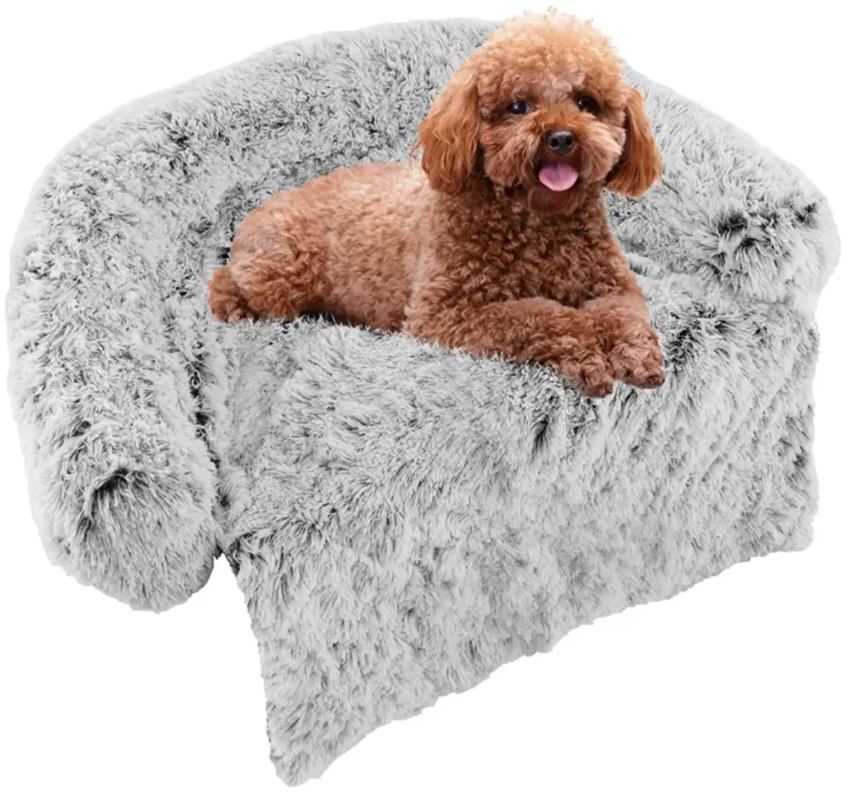 Plush Calming Dog Couch Bed with Anti-Slip Bottom – Soft and Cozy Pet Sofa for Dogs