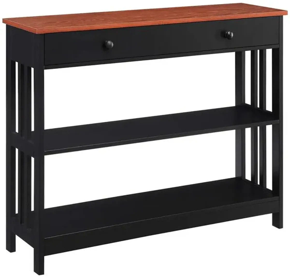 Convience Concept, Inc. Mission 1 Drawer Console Table with Shelves