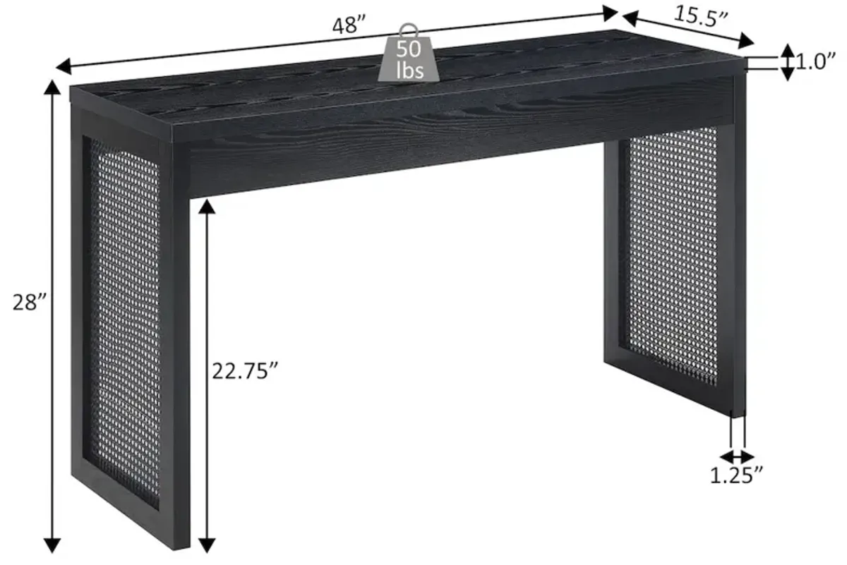 Convenience Concepts Northfield Weave Hall Console Table/Desk