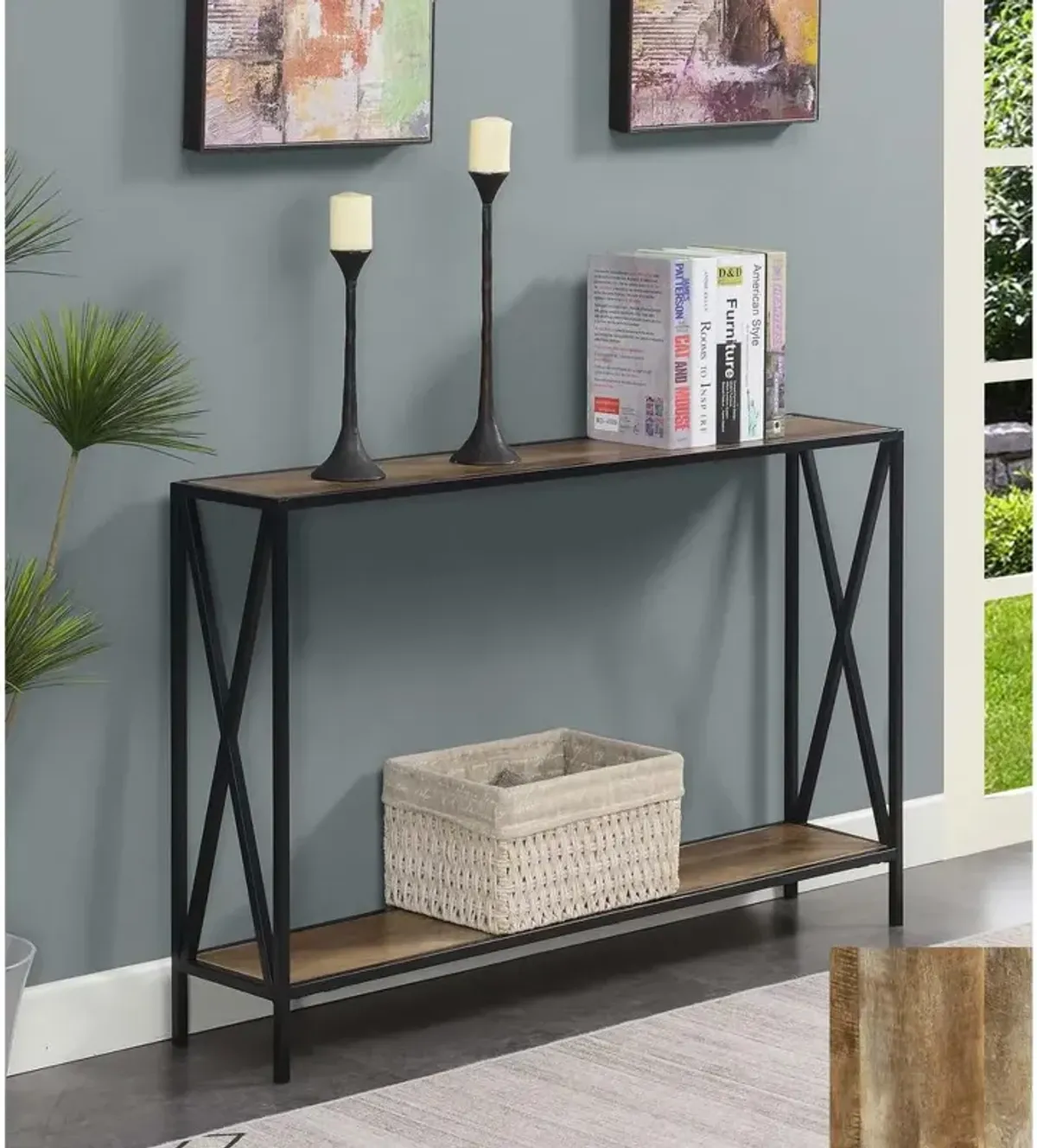 Convenience Concepts Tucson Console Table with Shelf