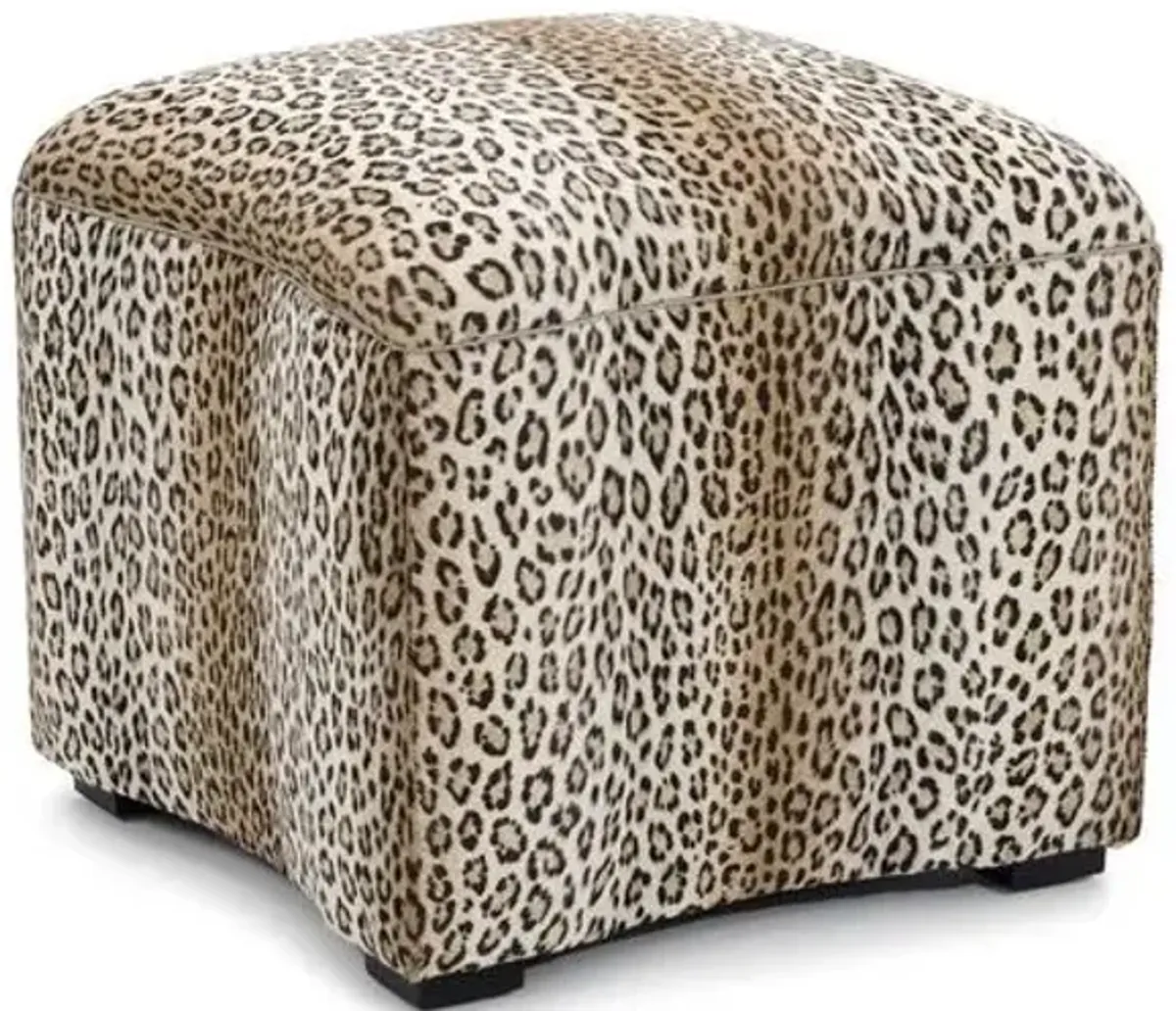 Curved Brown Ottoman