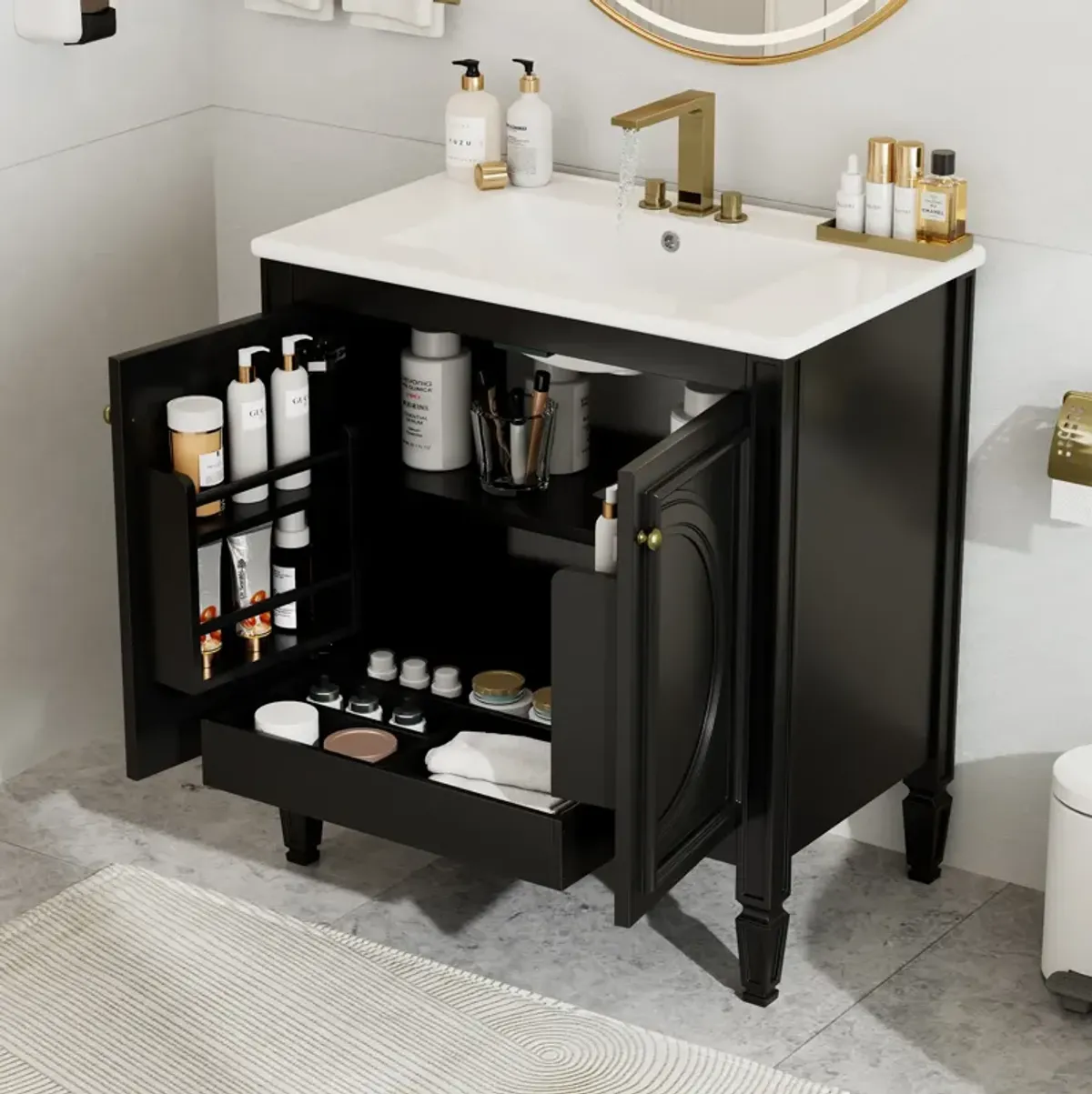 Merax Bathroom Vanity with Sink and 2 Doors