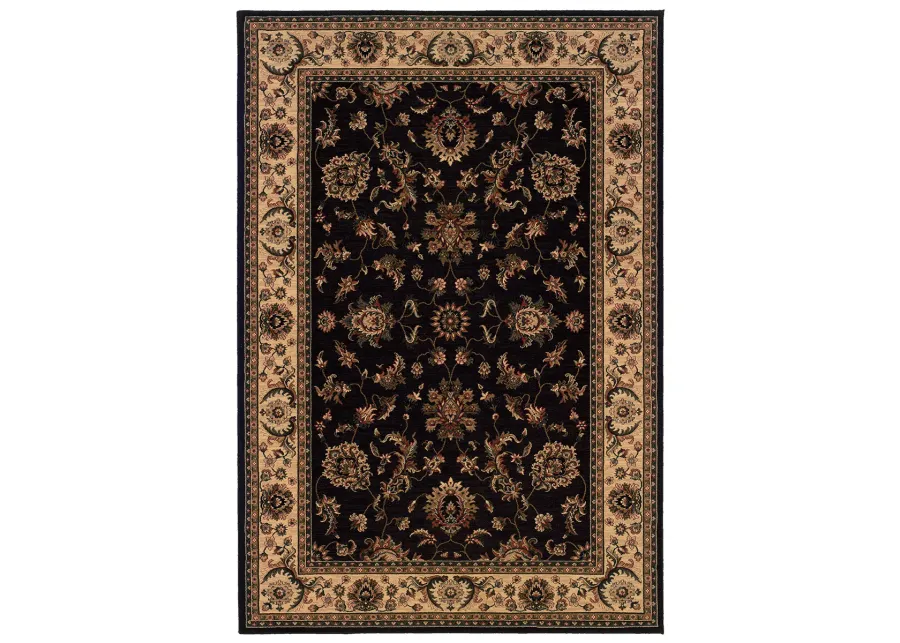 Ariana 6' Black Rug