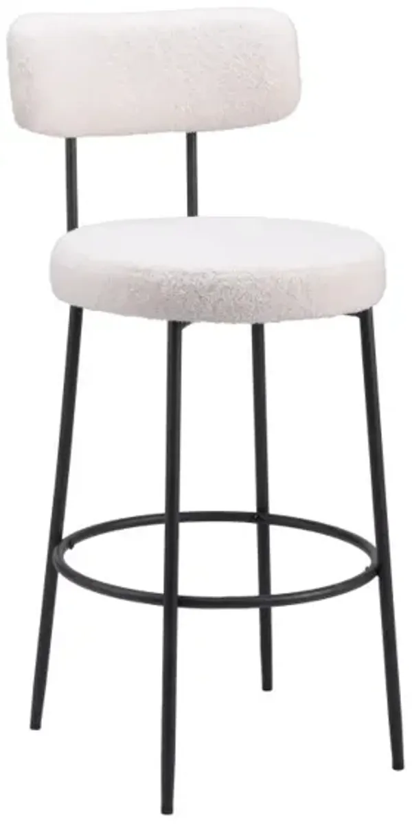 Blanca Barstool (Set of 2) Ivory
