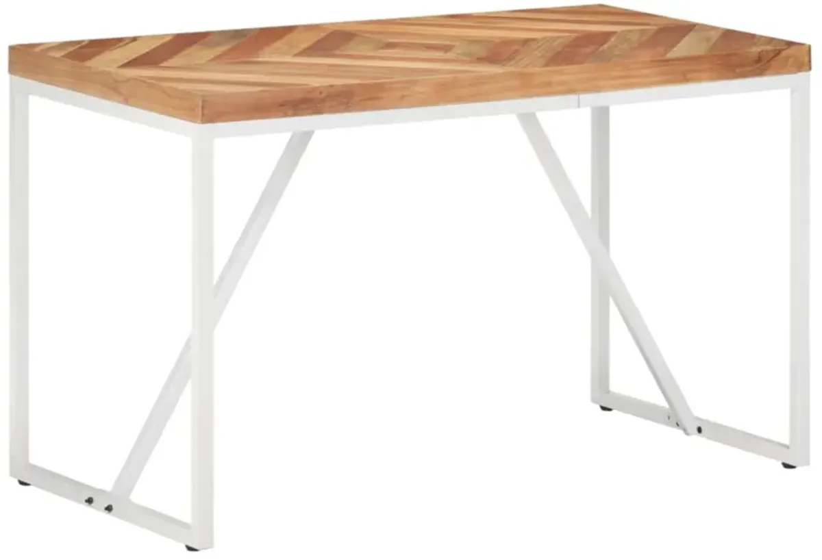 vidaXL Dining Table 47.2"x23.6"x29.9" Solid Acacia and Mango Wood