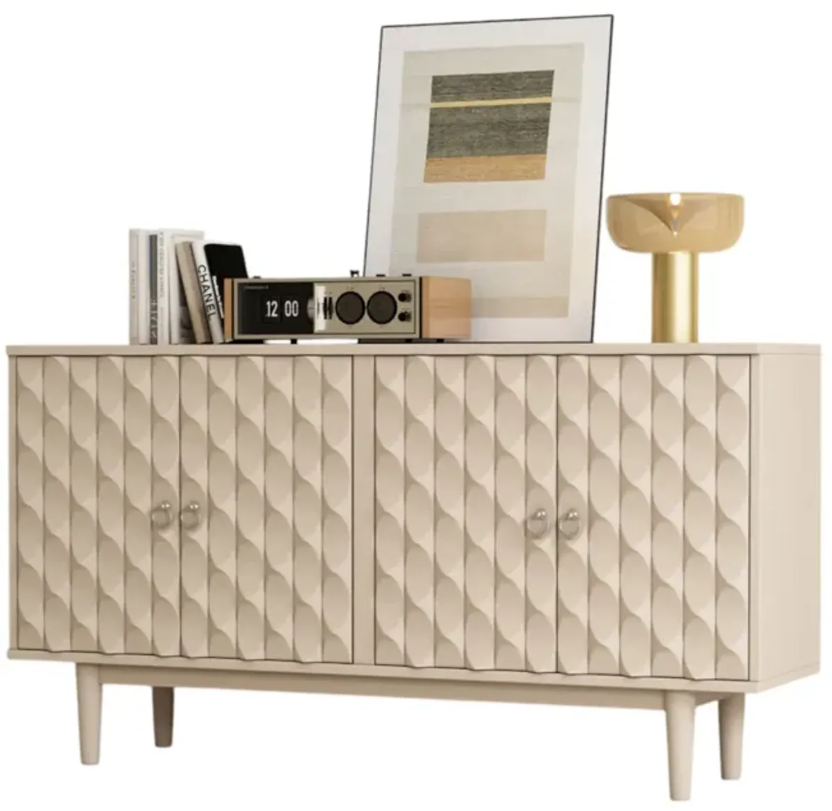Wooden Kitchen Storage Cabinet for Home and Cooking Essentials