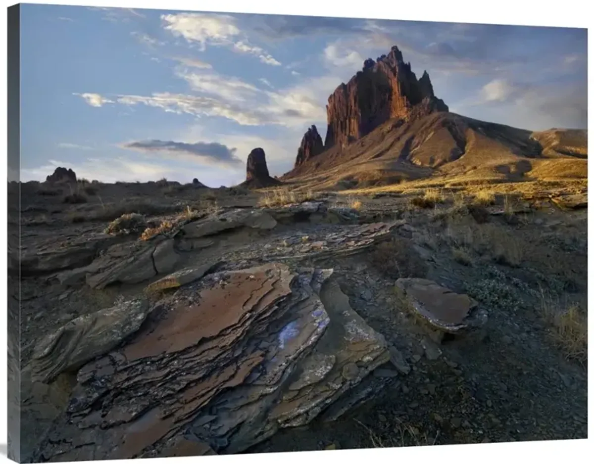 Shiprock, the basalt core of an extinct volcano, New Mexico-Canvas Art-40x30