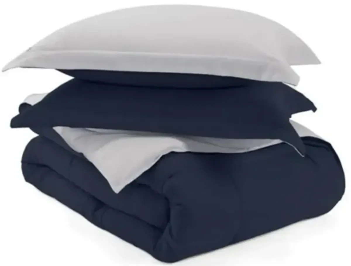 Lightweight 2-Piece Microfiber Comforter Set – Reversible Design