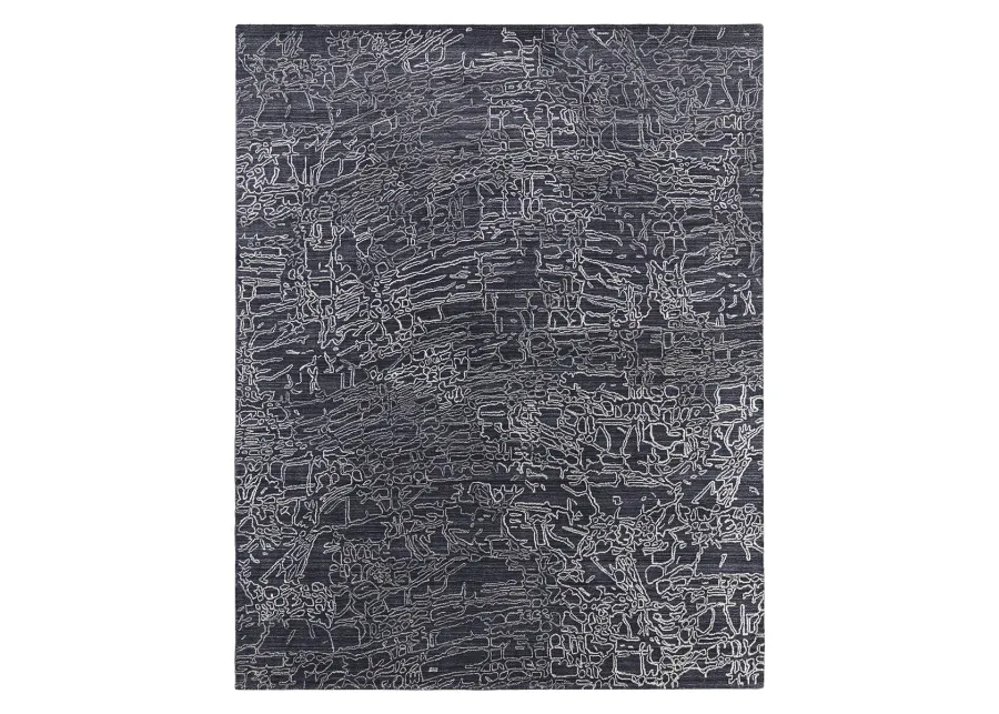 Whitton 8891F Black/Gray/Ivory 5' x 8' Rug