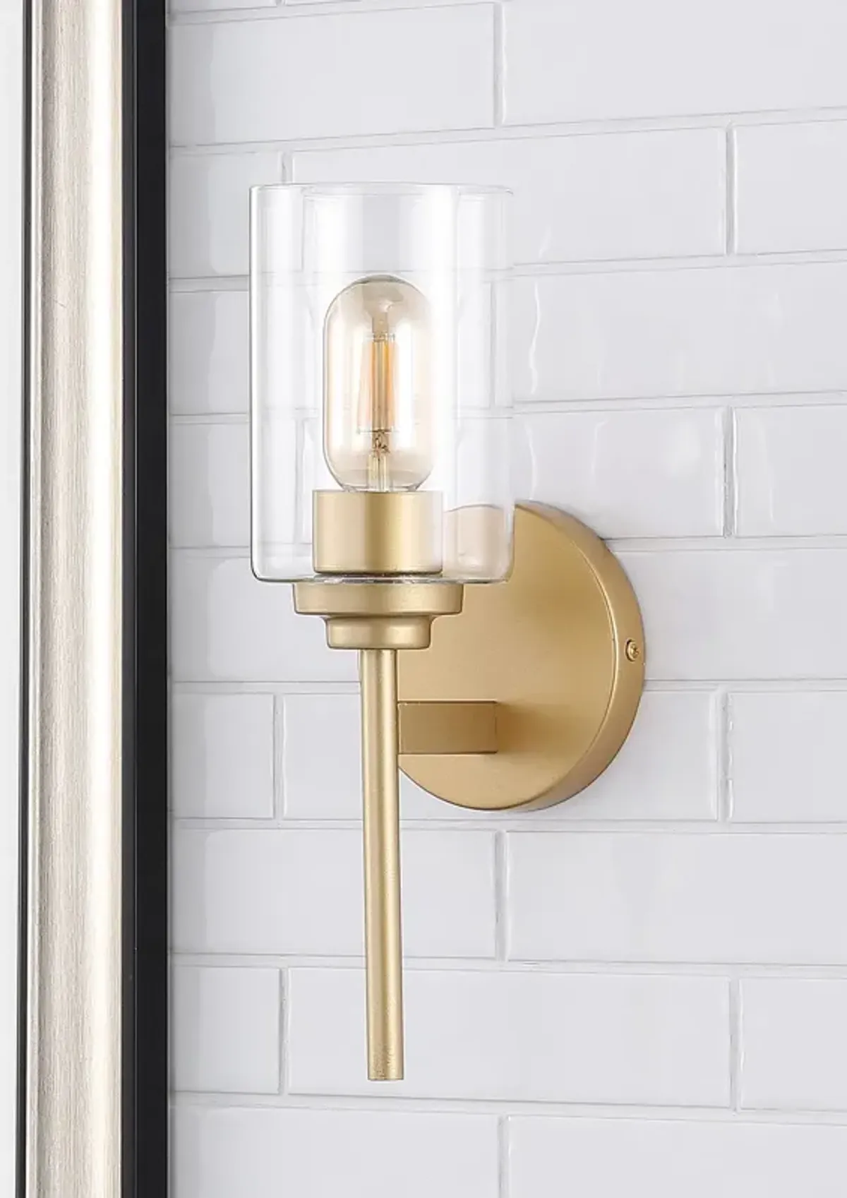 Juno Farmhouse Industrial Iron Cylinder LED Sconce