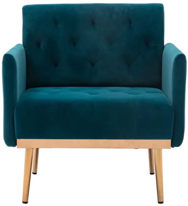 Streamdale Accent Chair, Leisure Single Sofa With Rose Golden Feet