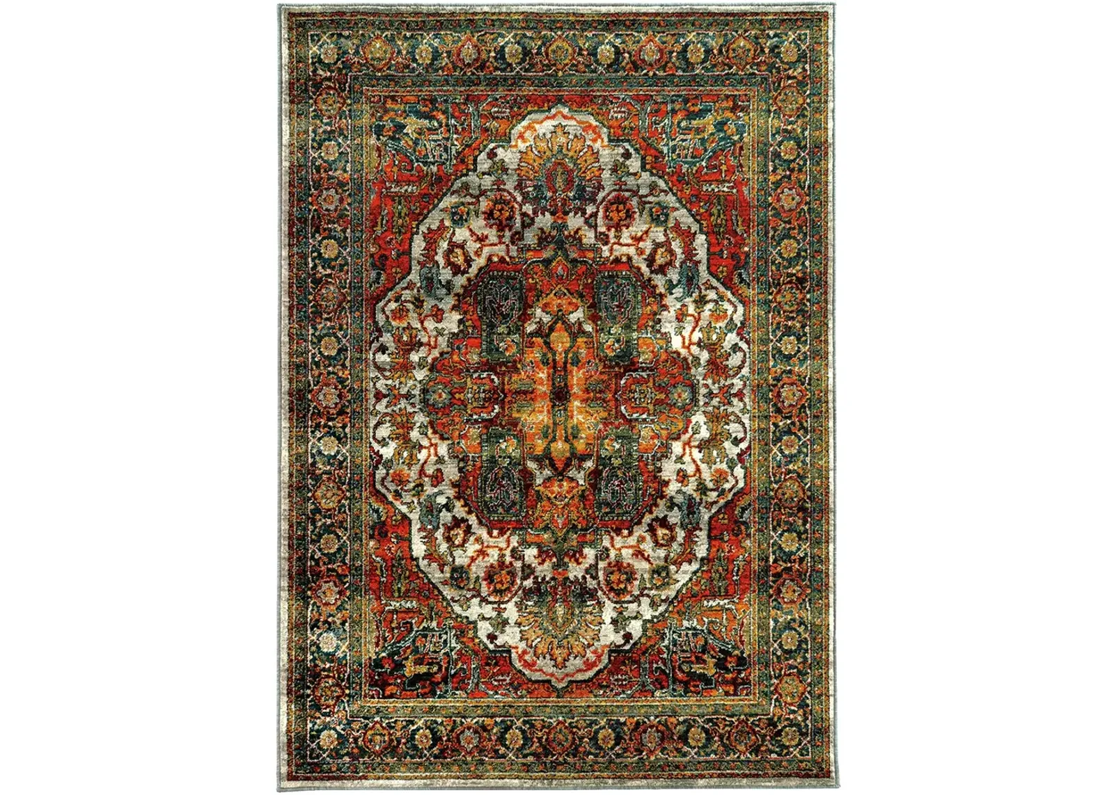 Sedona 1'10" x 3' Red Rug