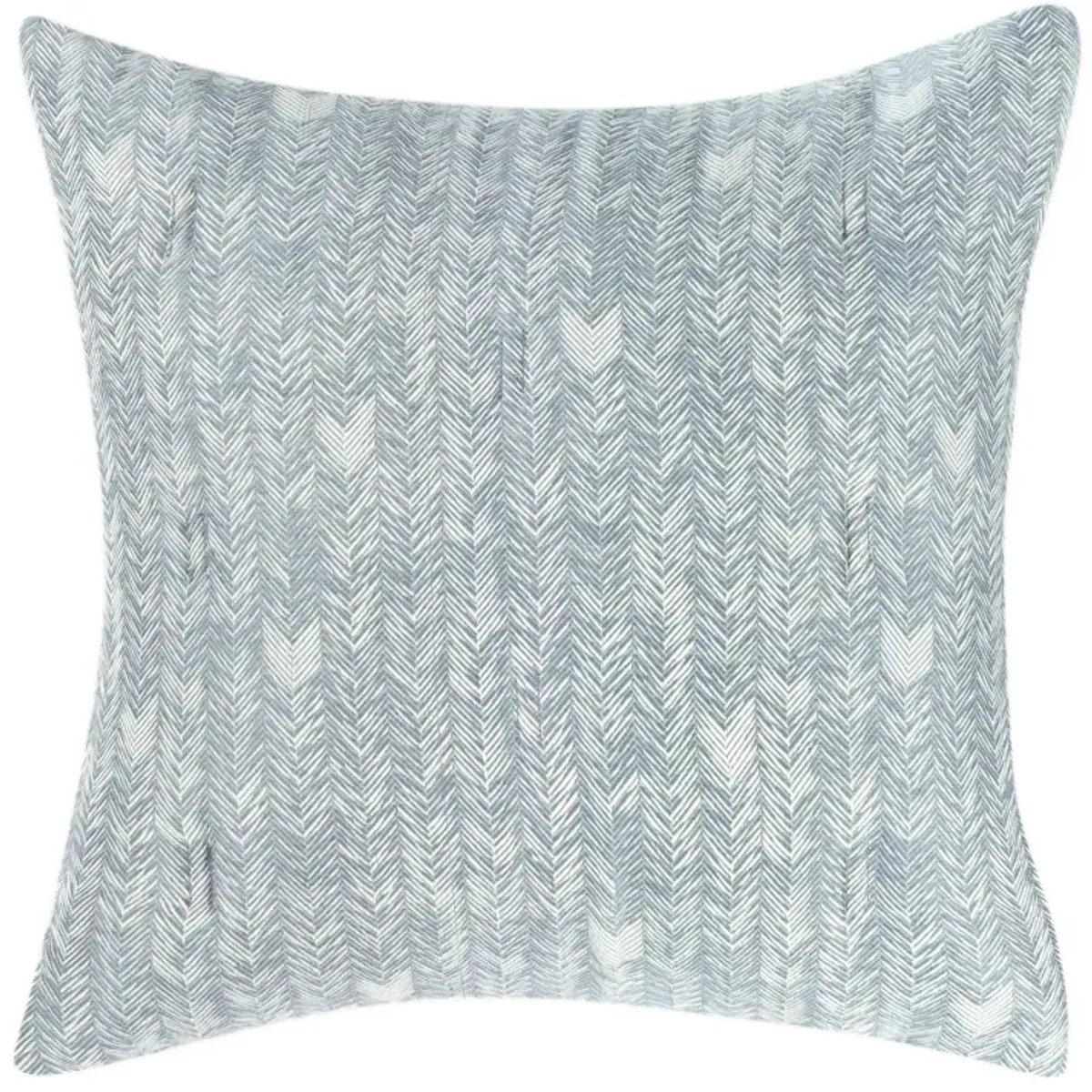 French Herringbone Comforter Storm Euro Sham