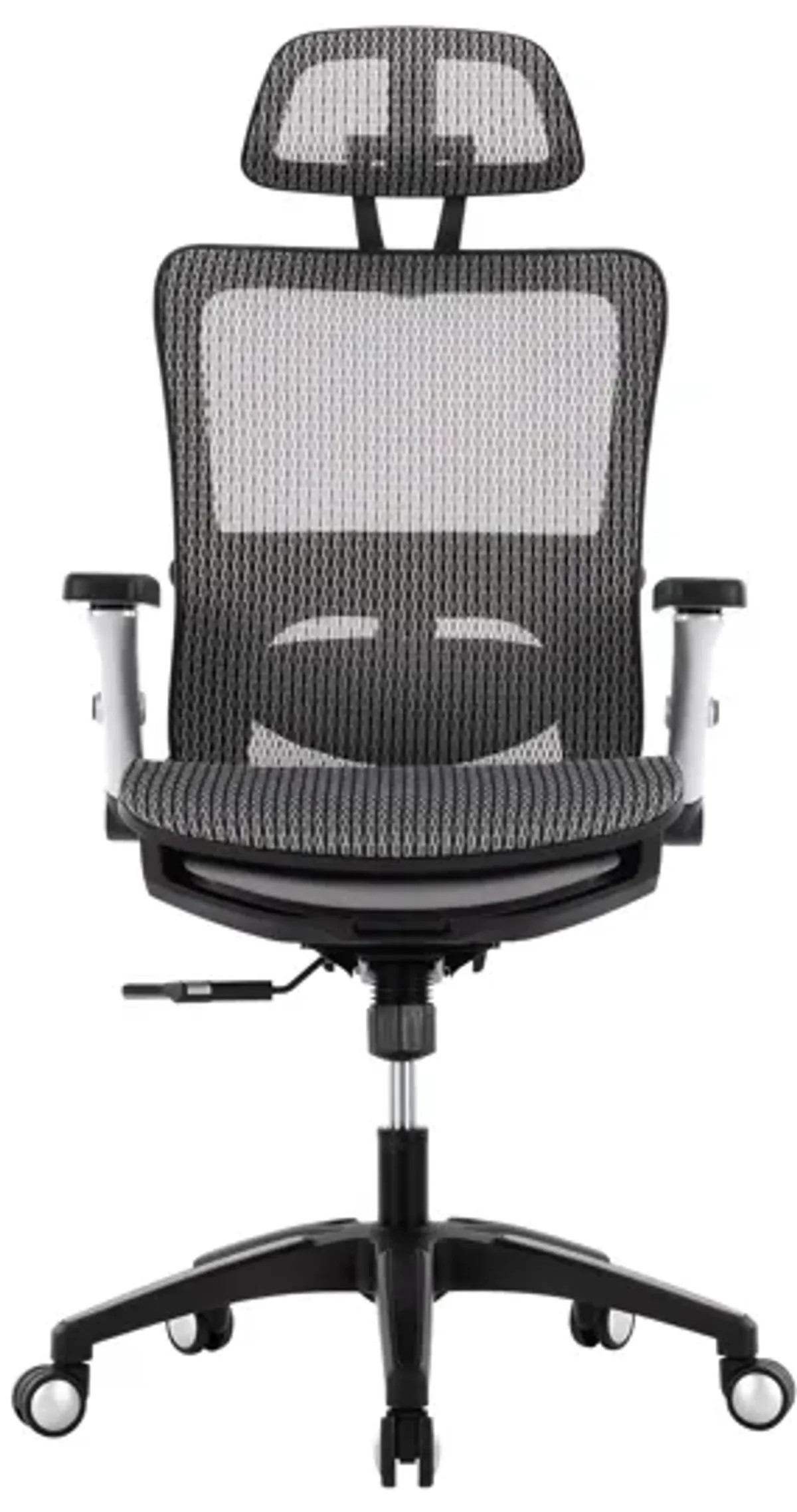 High Back Mesh Office Chair With Footrest, Adjustable Headrest, Lumbar Support And 4D Armrests