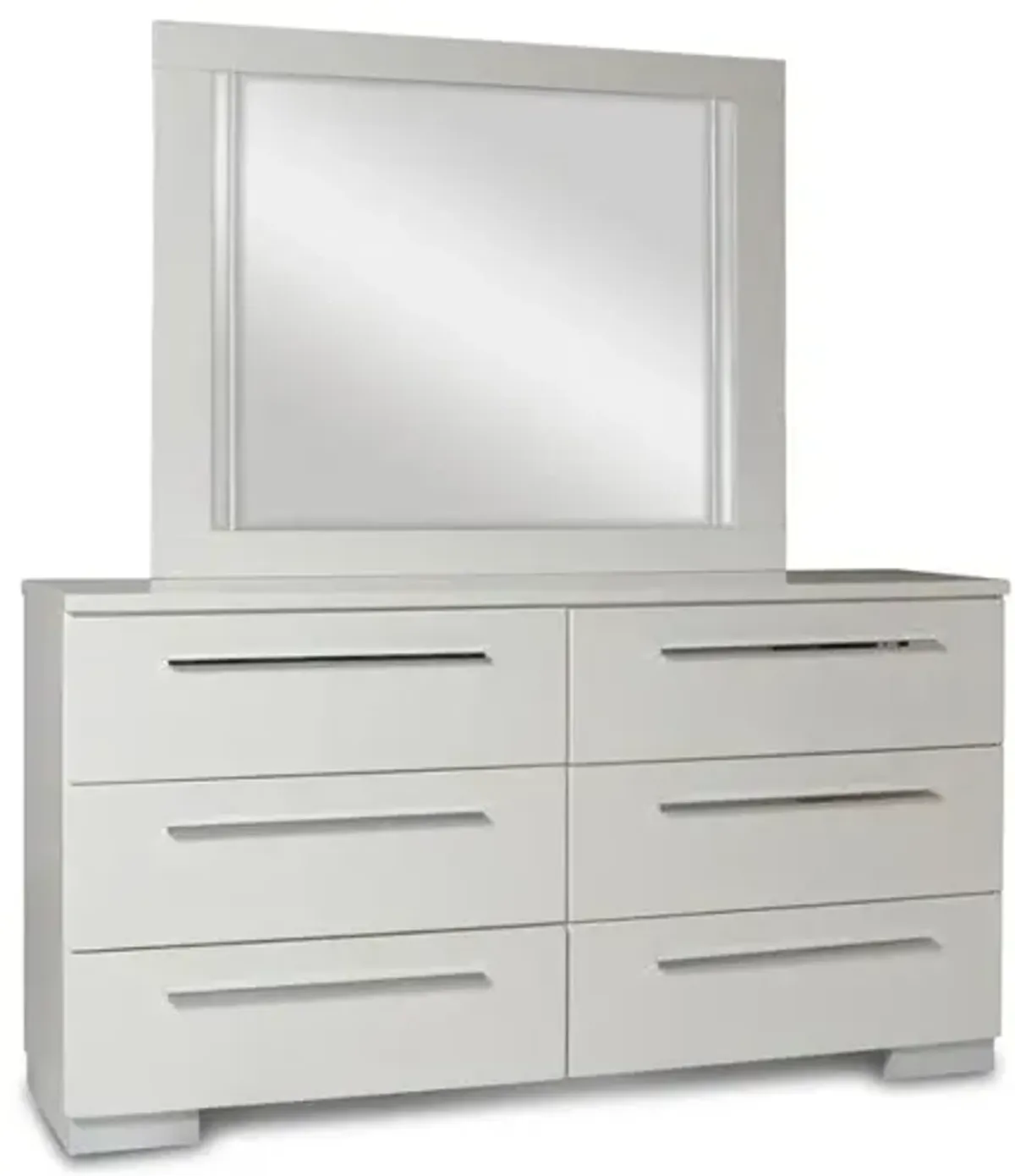 New Classic Furniture Furniture Sapphire Wood 6-Drawer Dresser in White