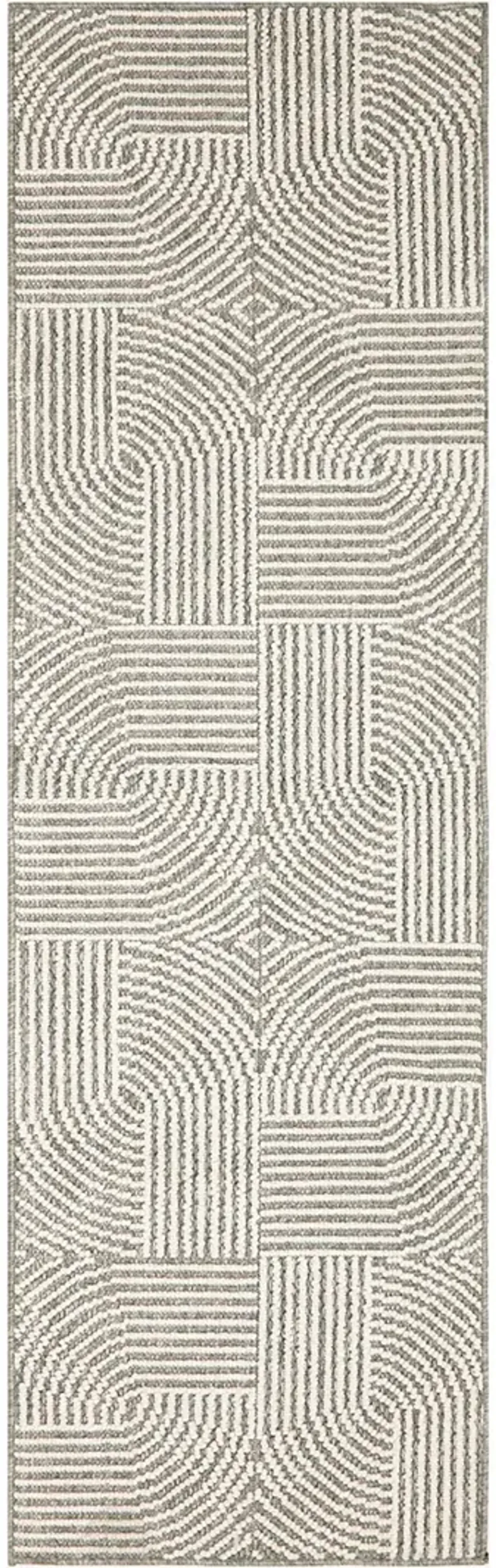 Natural Texture NTX02 Gray/Ivory 2'3" x 7'6" Rug