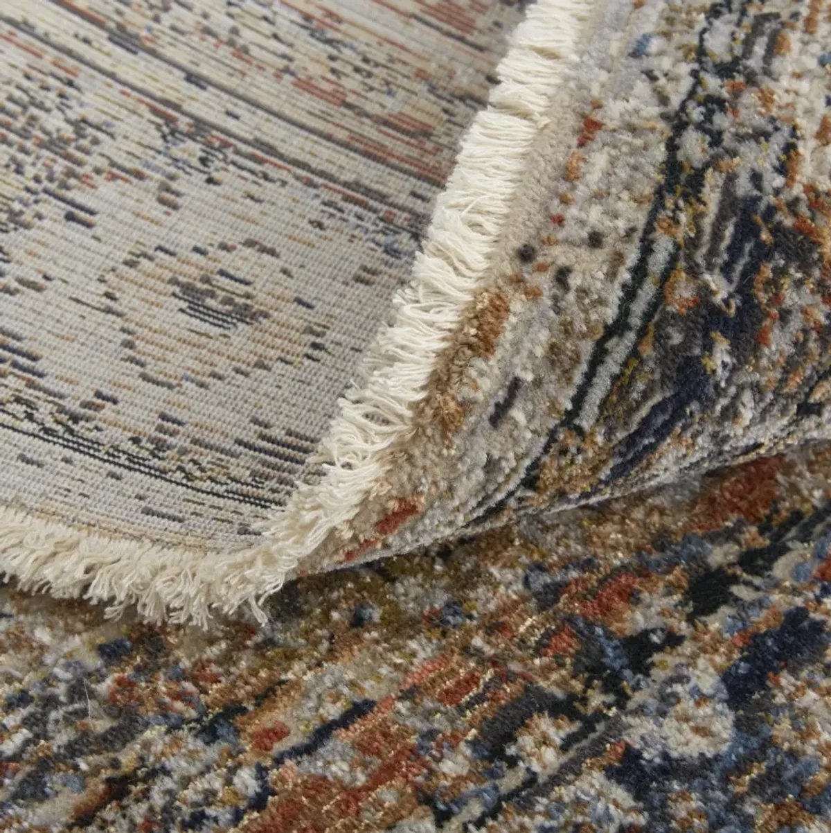 Kaia 39GMF Tan/Orange/Blue 3' x 10' Rug