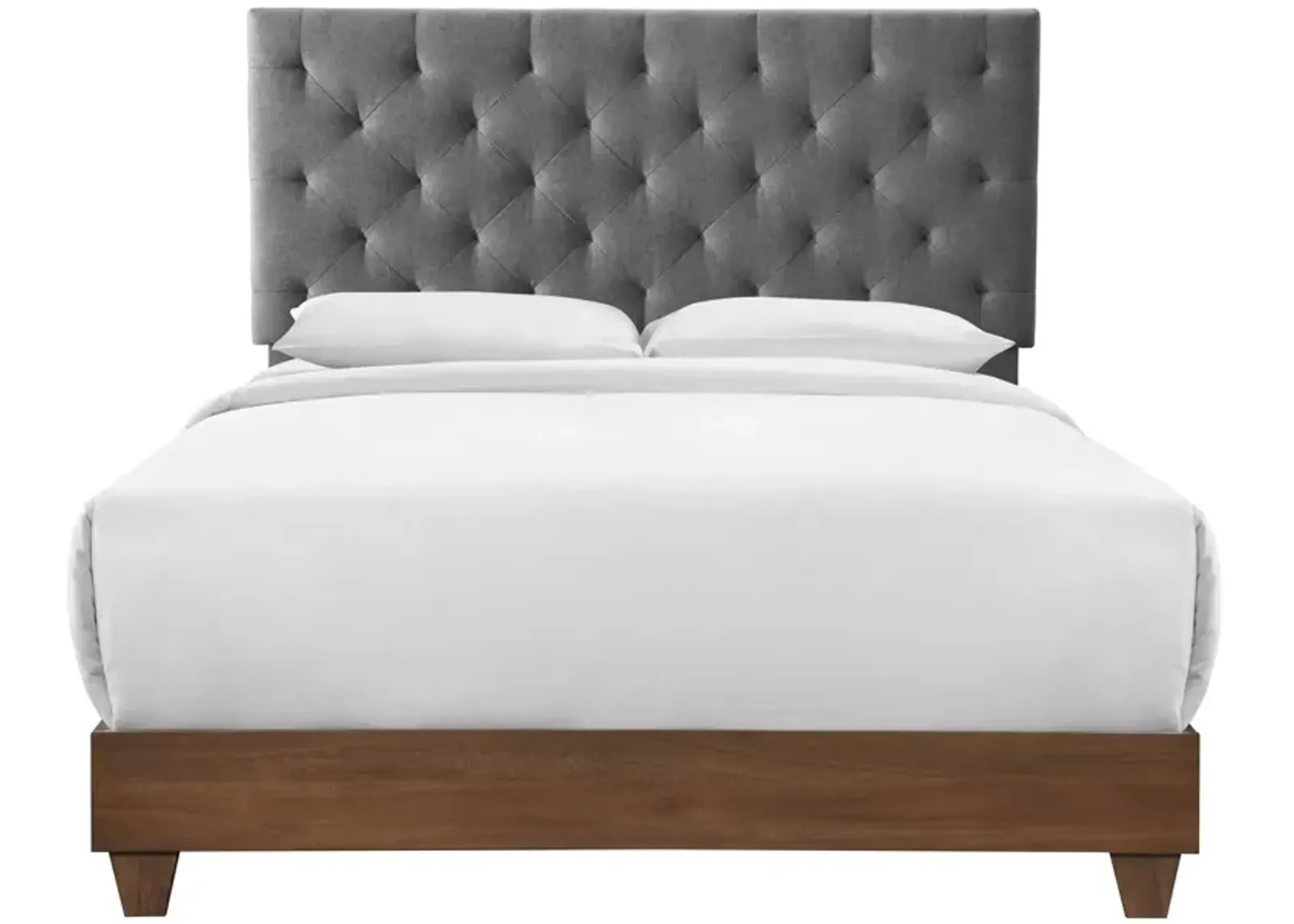 Modway - Rhiannon Diamond Tufted Upholstered Fabric Queen Bed