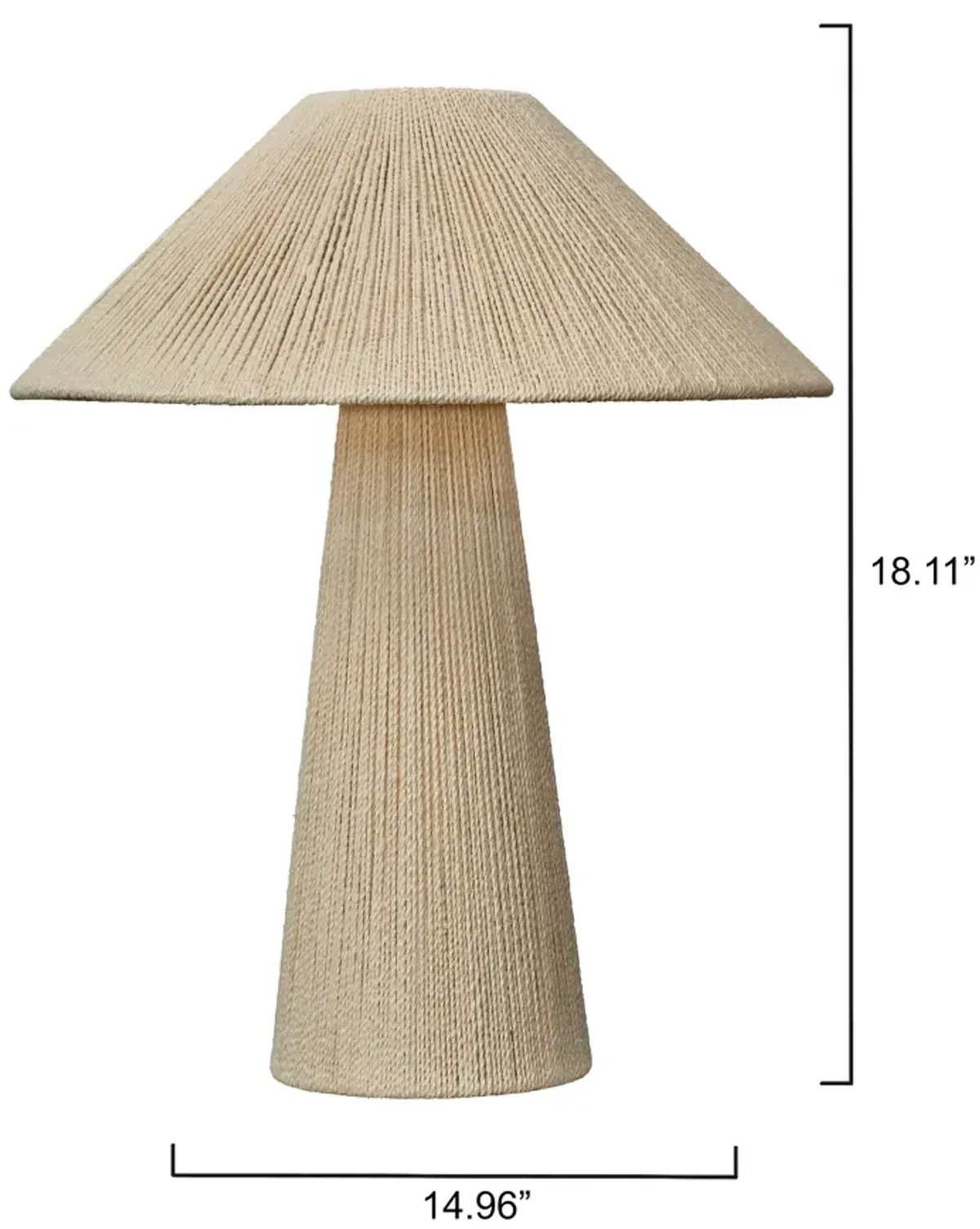 Mia Jute Table Lamp