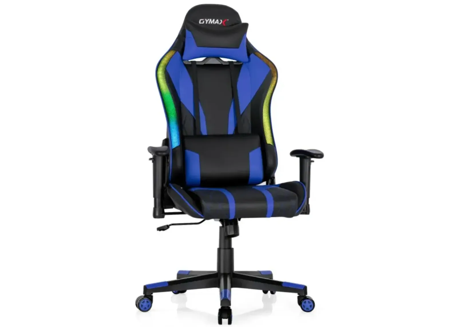 Hivvago Gaming Chair Adjustable Swivel Computer Chair with Dynamic LED Lights