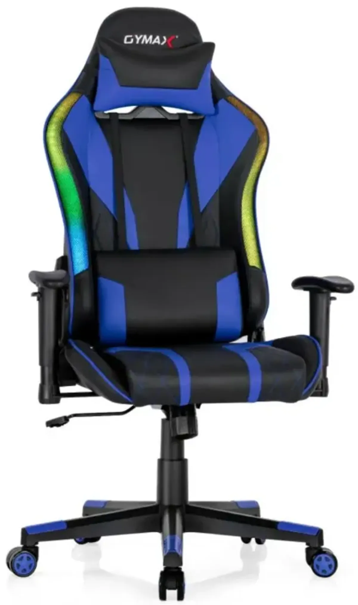 Hivvago Gaming Chair Adjustable Swivel Computer Chair with Dynamic LED Lights