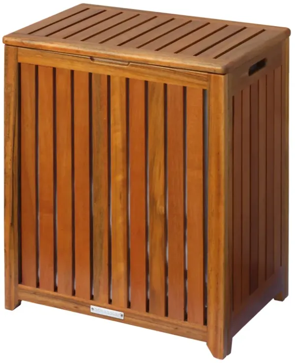 Oceanstar Solid Wood Spa Hamper