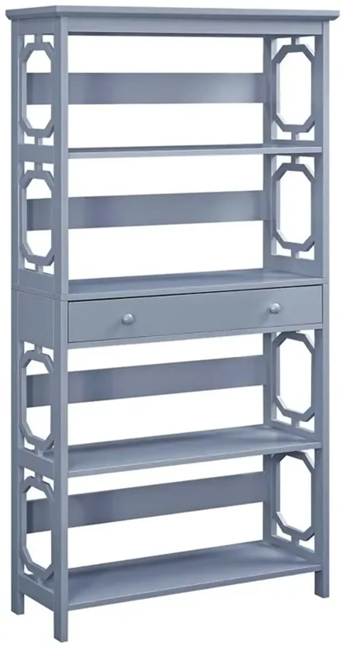 Convenience Concepts Omega 5 Tier Bookcase with Drawer