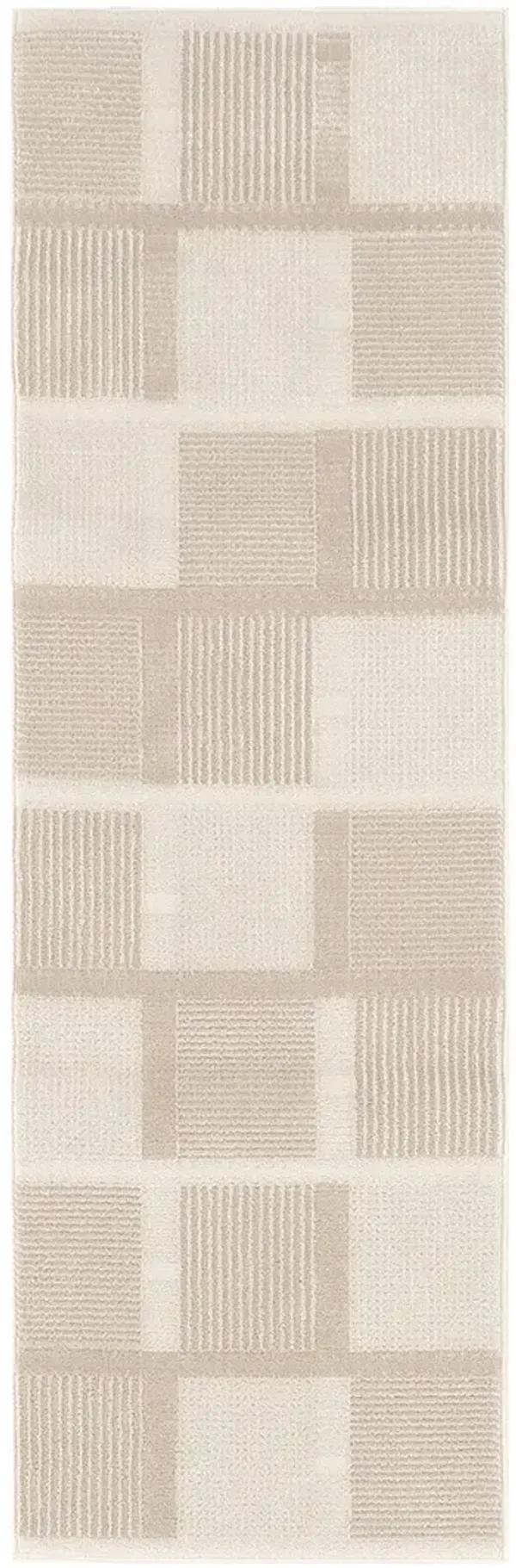Nordic NRC09 Ivory/Taupe 2' x 6' Rug