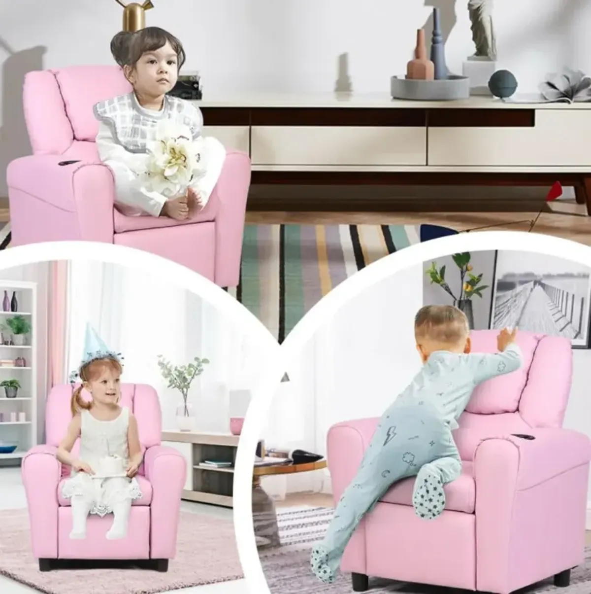 Hivvago Kids Recliner Armchair Sofa