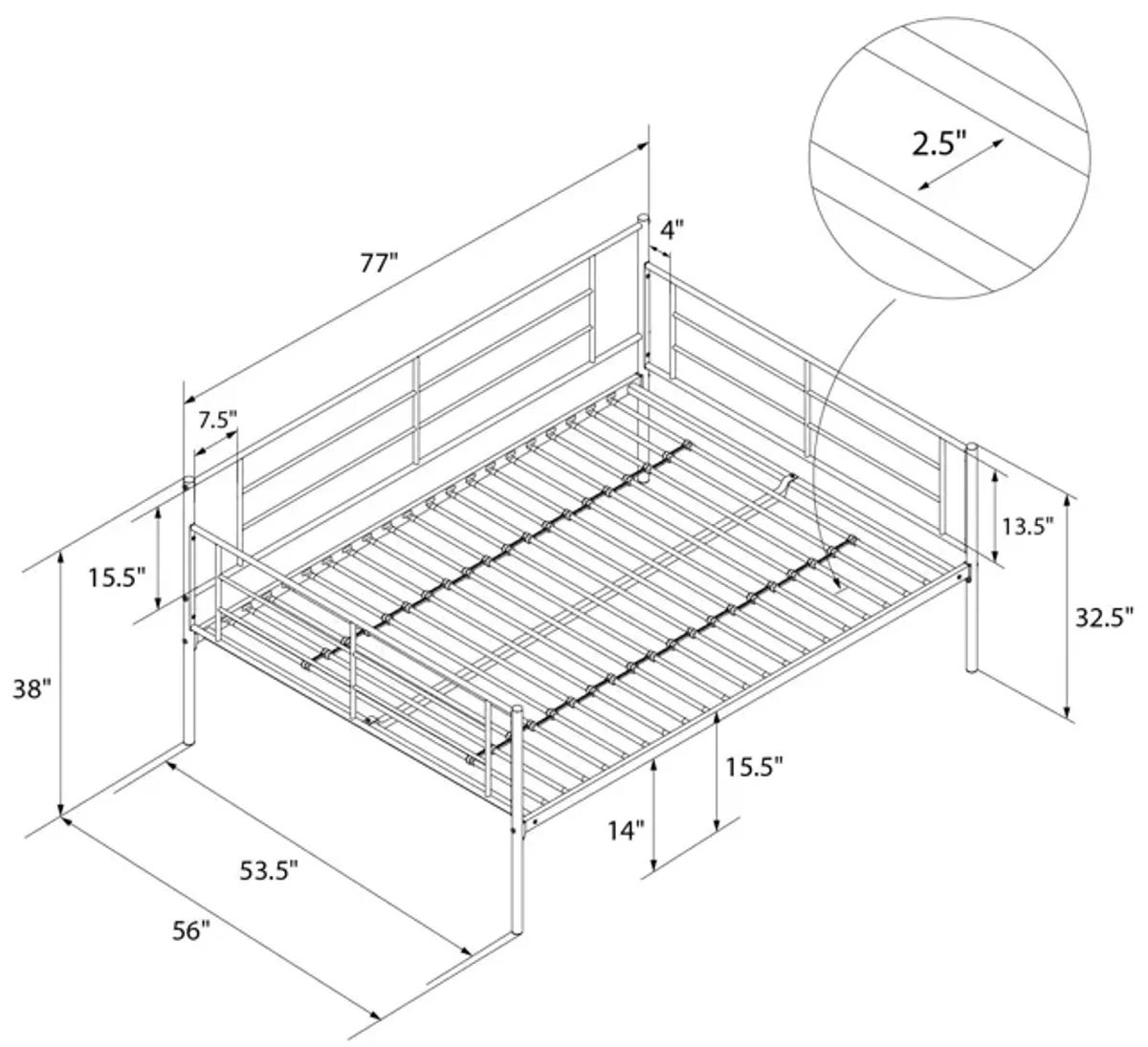 Praxis Metal Daybed