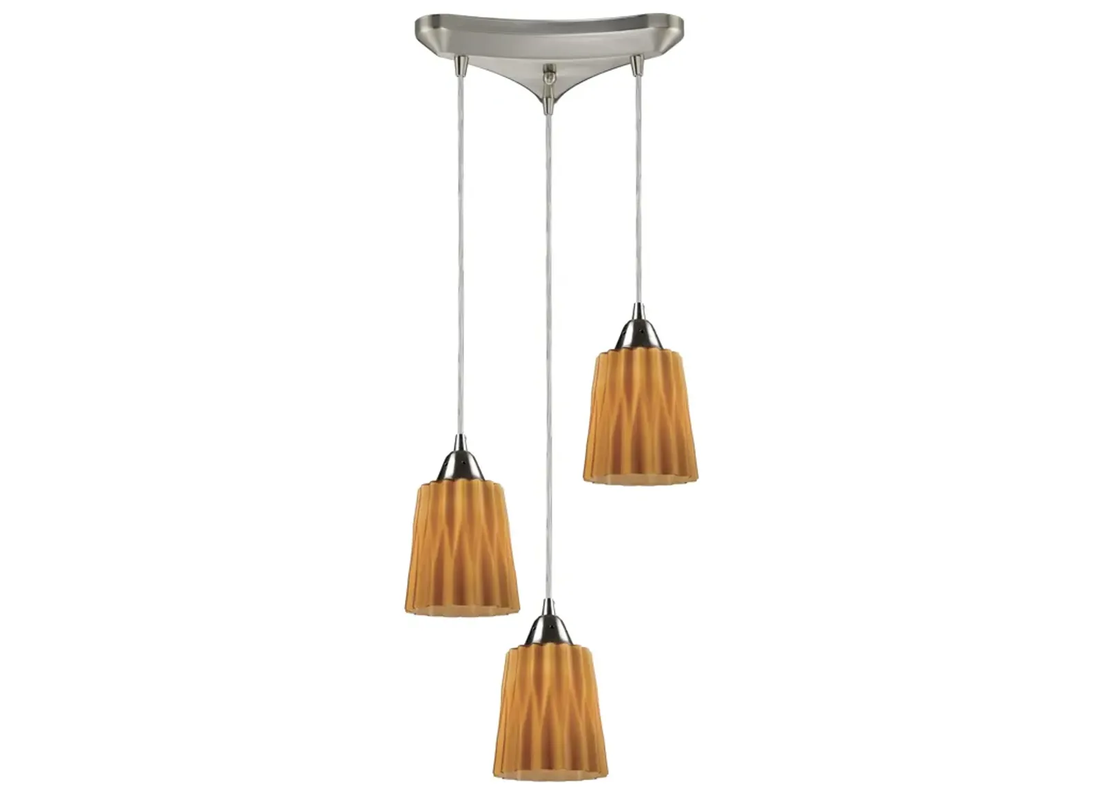 Angles Wide 3-Light Pendant