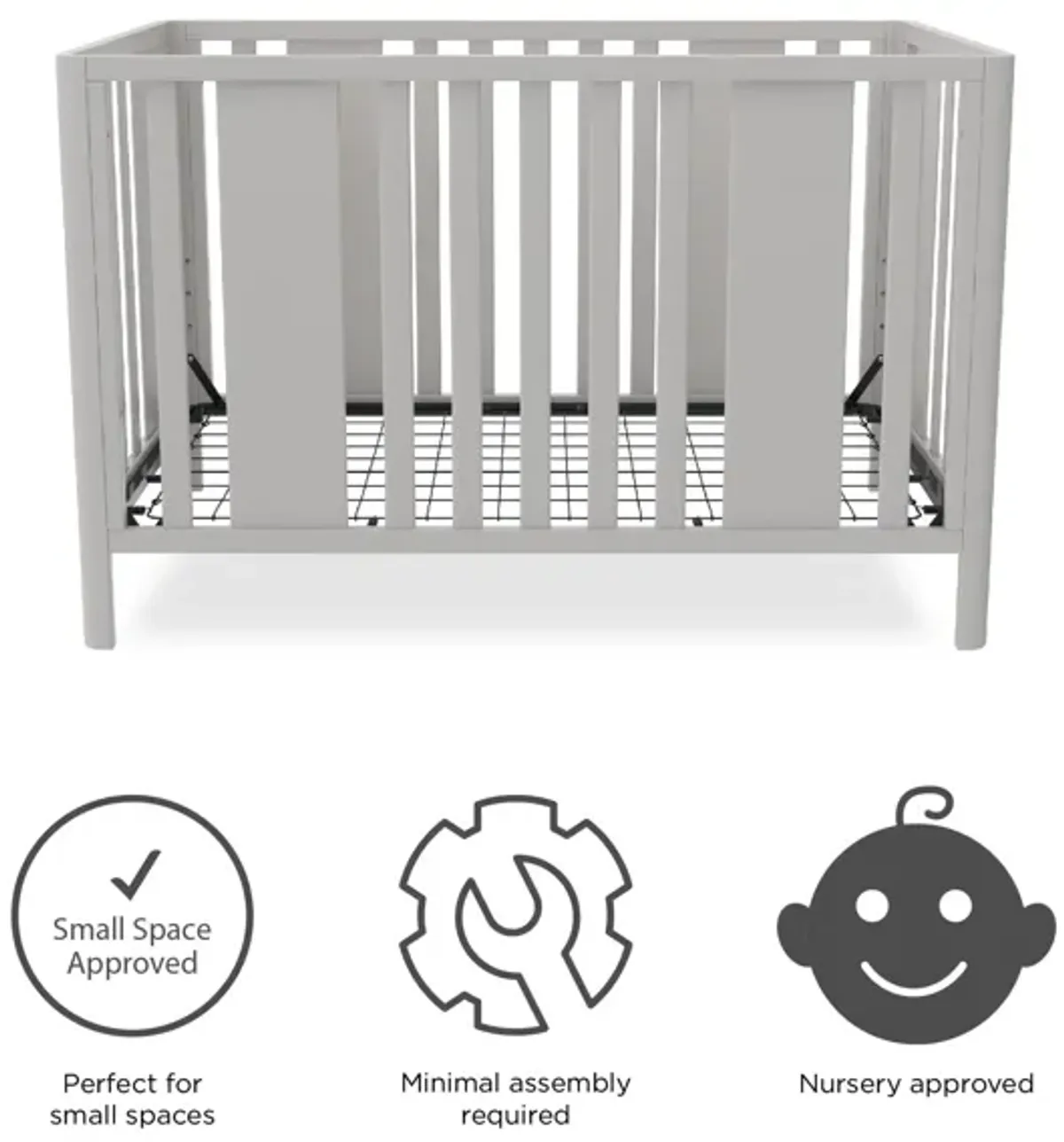 Little Seeds Crawford Curved Post 3-in-1 Crib