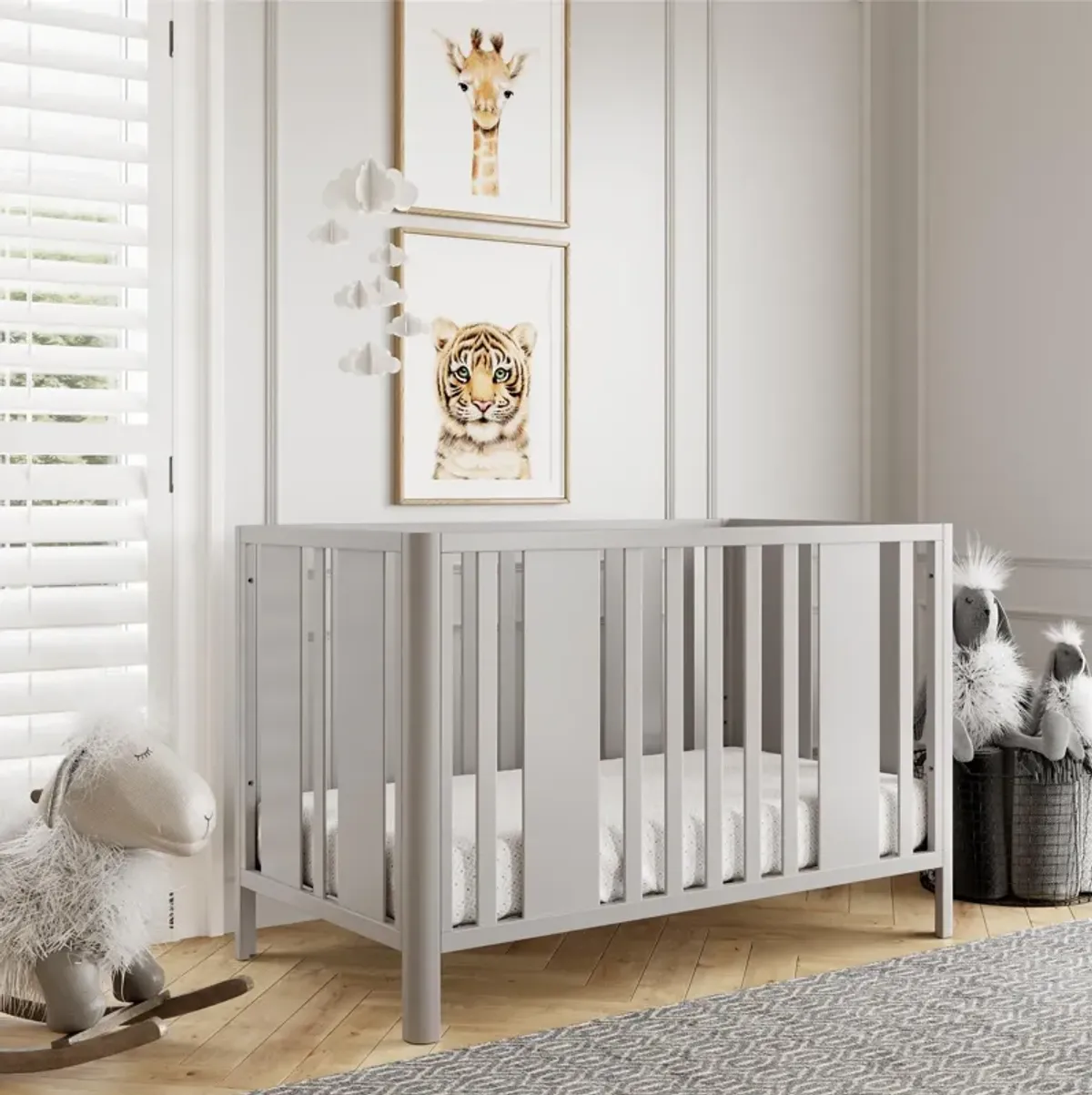 Crawford Curved Post 3-in-1 Crib