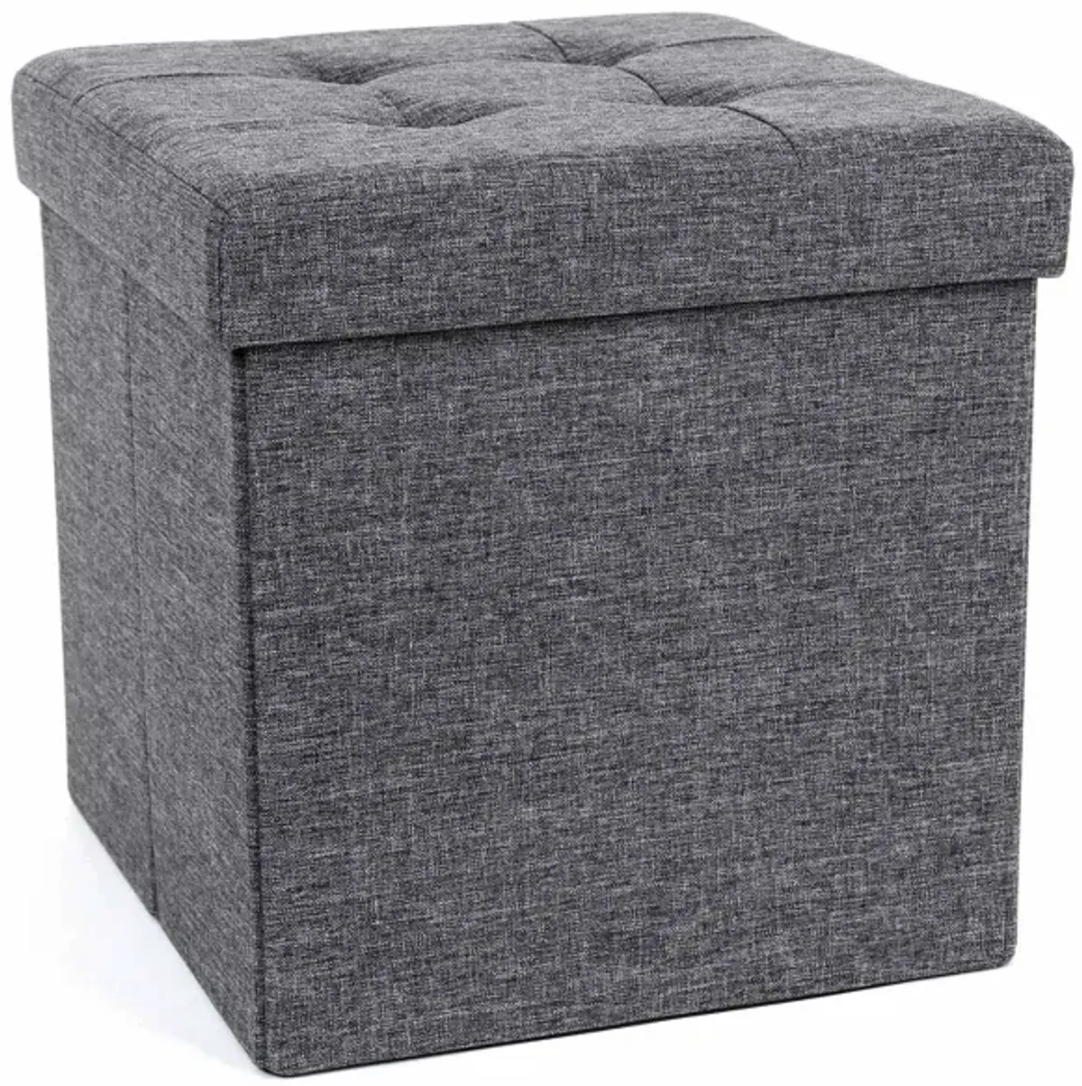 Folding Storage Ottoman Cube Footrest Stool Coffee Table Puppy Step