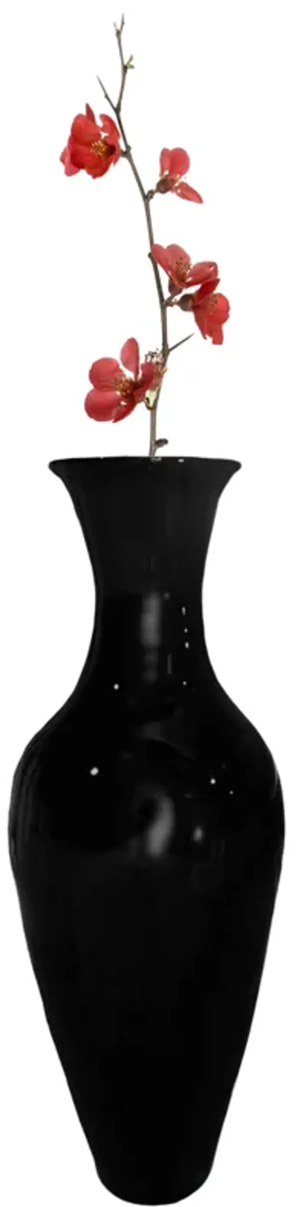 Uniquewise Tall Floor Vase, 37 Inch White Bamboo Vase, Modern Vase for Dining, Living Room, Entryway, Large Flower Holder, Classic Floor Vase for Home Decor