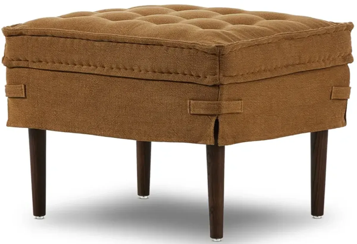 Cole 24" Broadway Gilt Ottoman