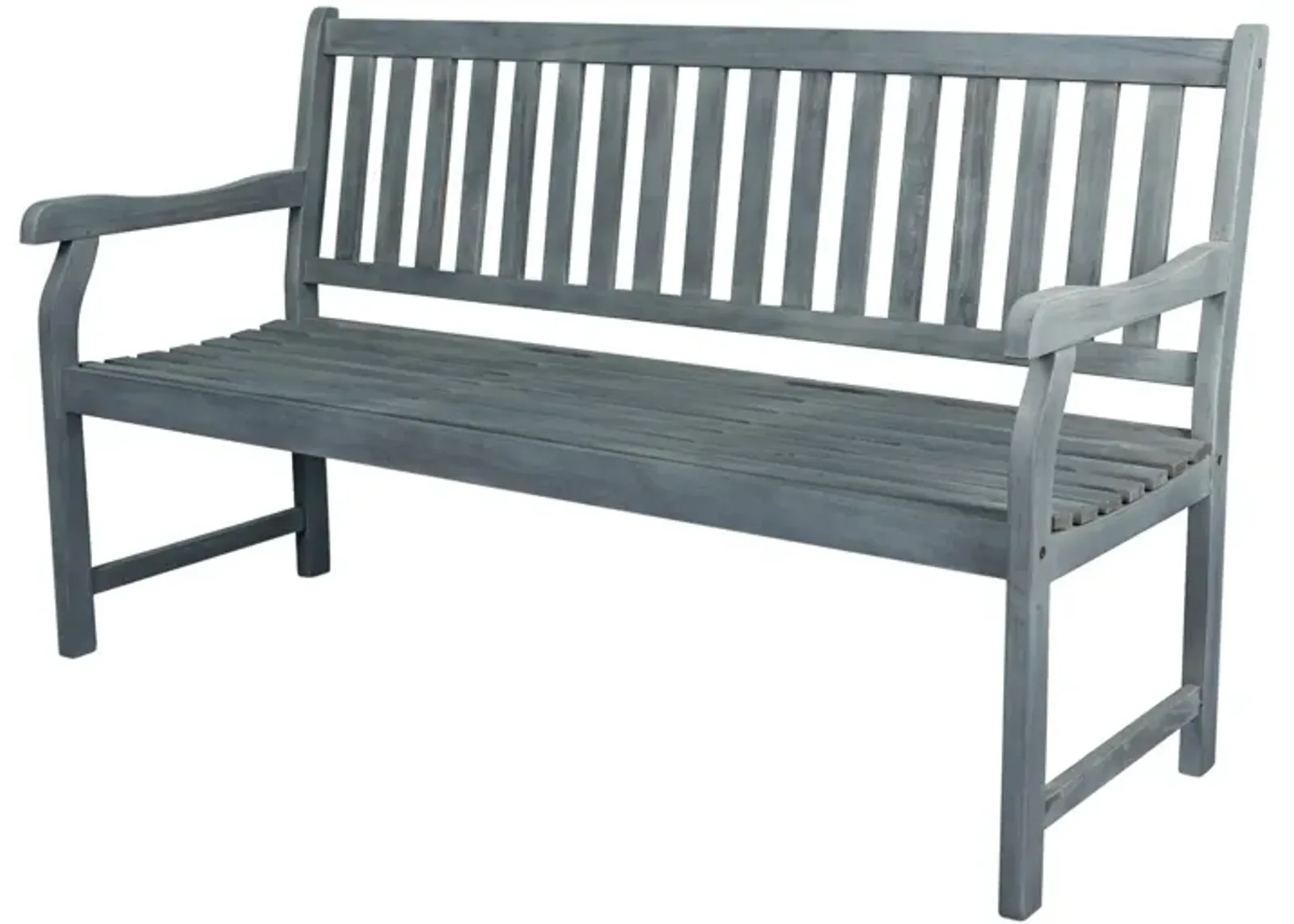 Laurel Slat Back Acacia Wood Outdoor Garden Patio Bench