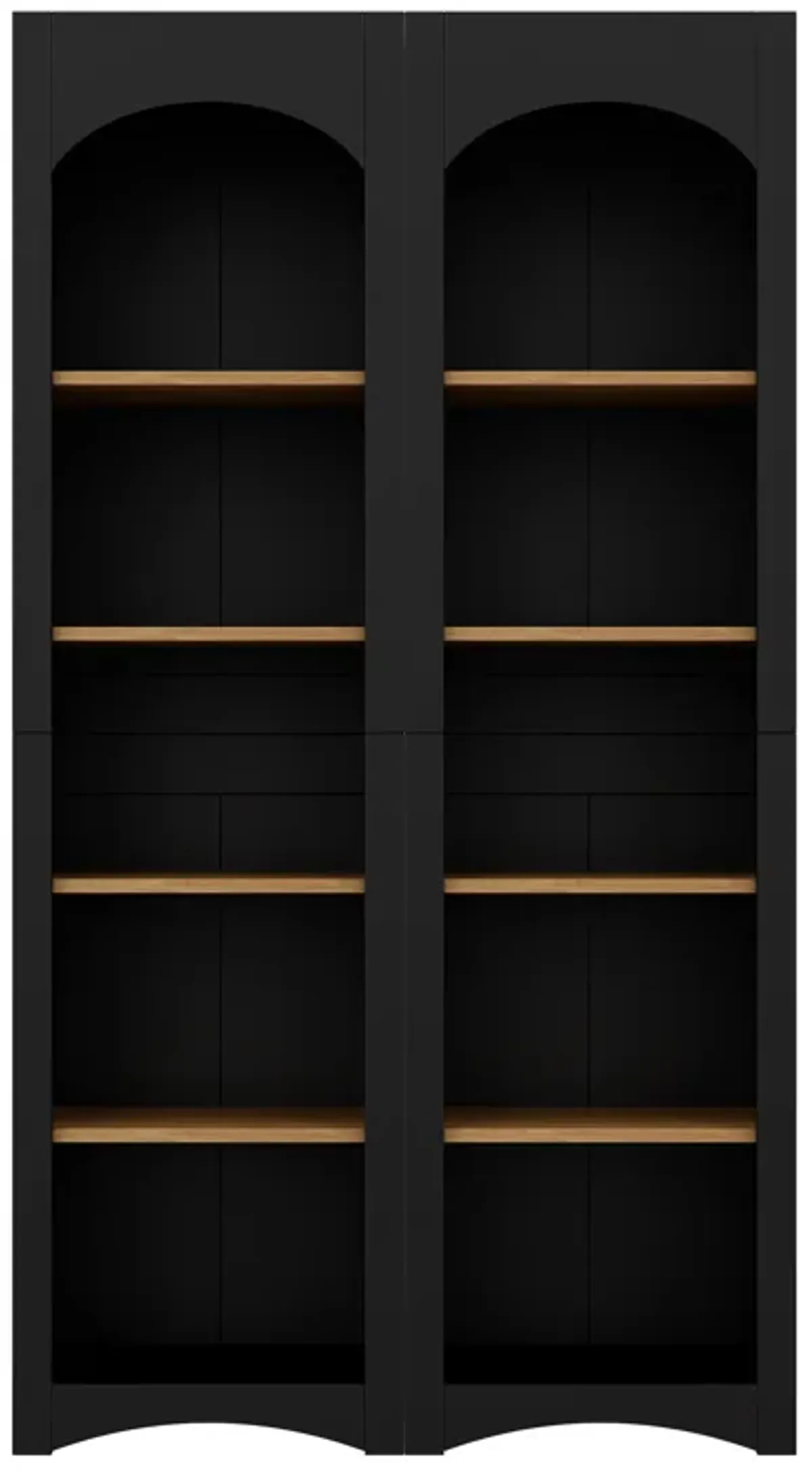 Merax Farmhouse 5 Tier Bookshelf Bookcase Storage Cabinet