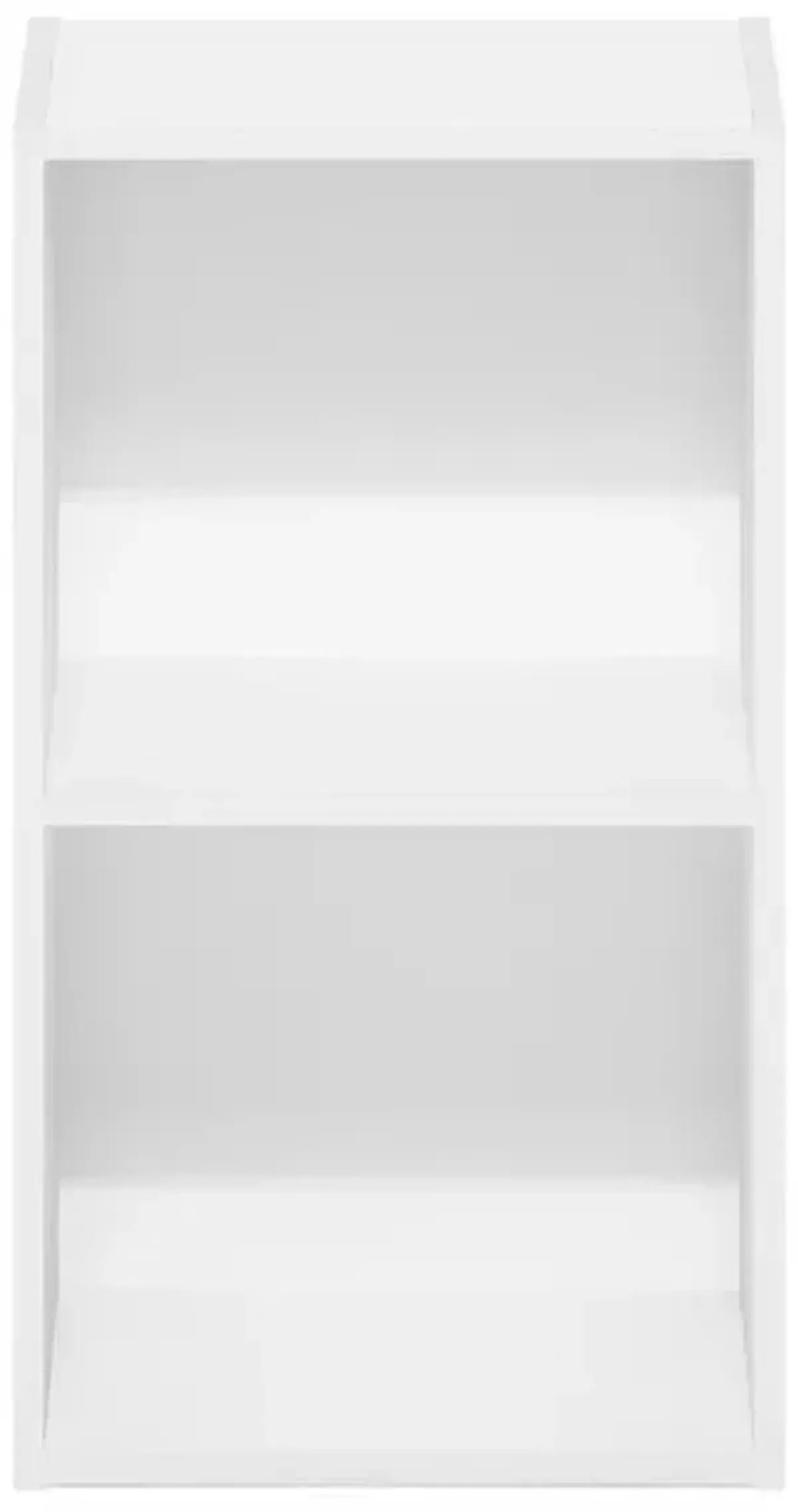 Furinno Pasir 2-Tier Open Shelf Bookcase, White