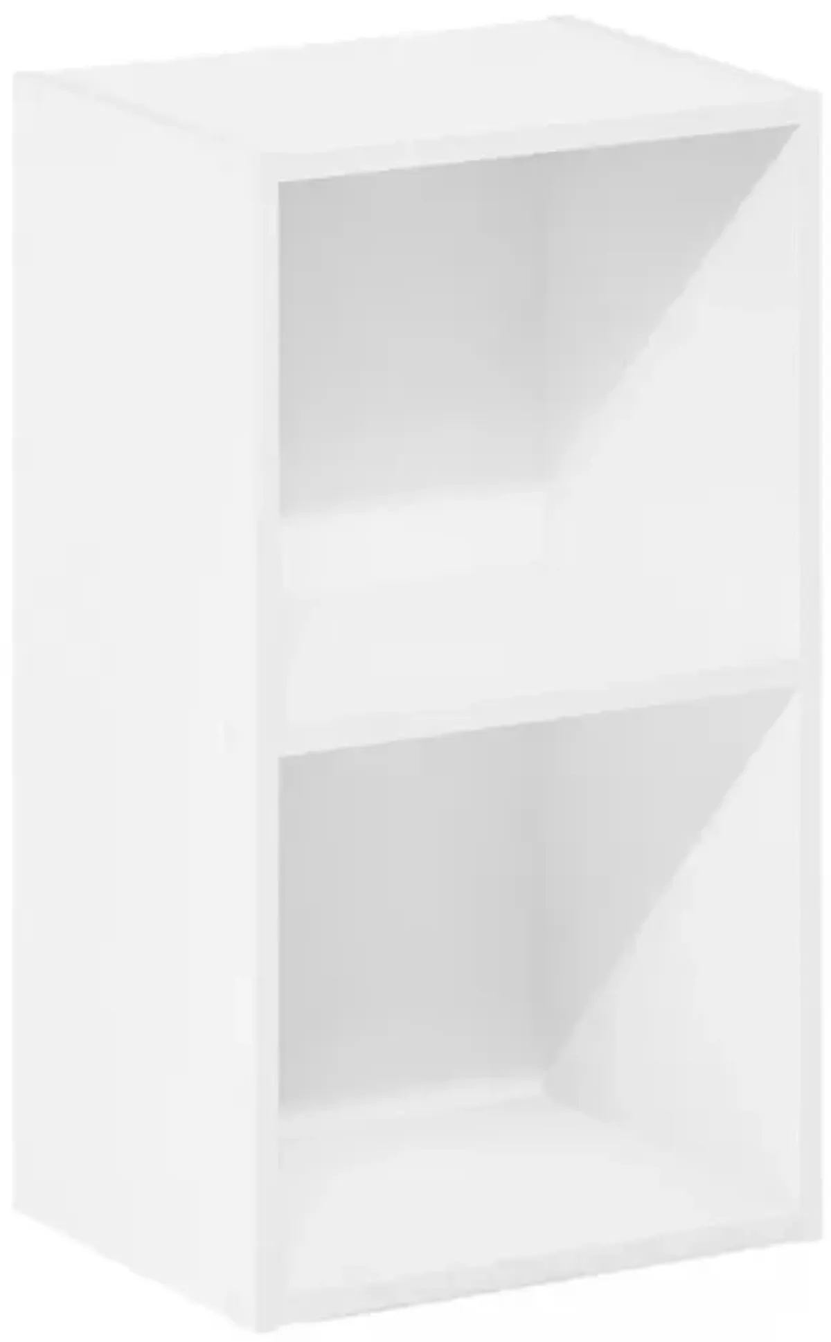 Furinno Pasir 2-Tier Open Shelf Bookcase, White