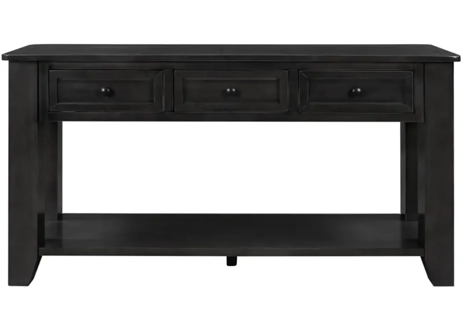 55" Modern Console Table Sofa Table For Living Room With 3 Drawers And 1 Shelf