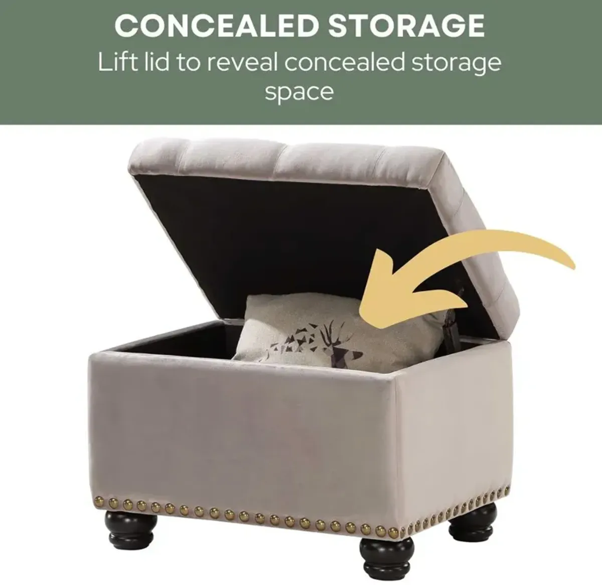 Convience Concept, Inc. 5th Avenue Storage Ottoman