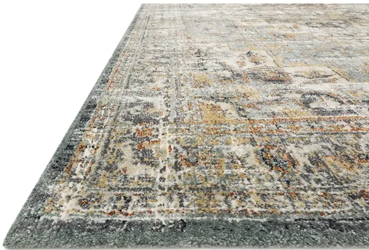 James JAE04 Sky/Multi 3'7" x 5'7" Rug by Magnolia Home by Joanna Gaines