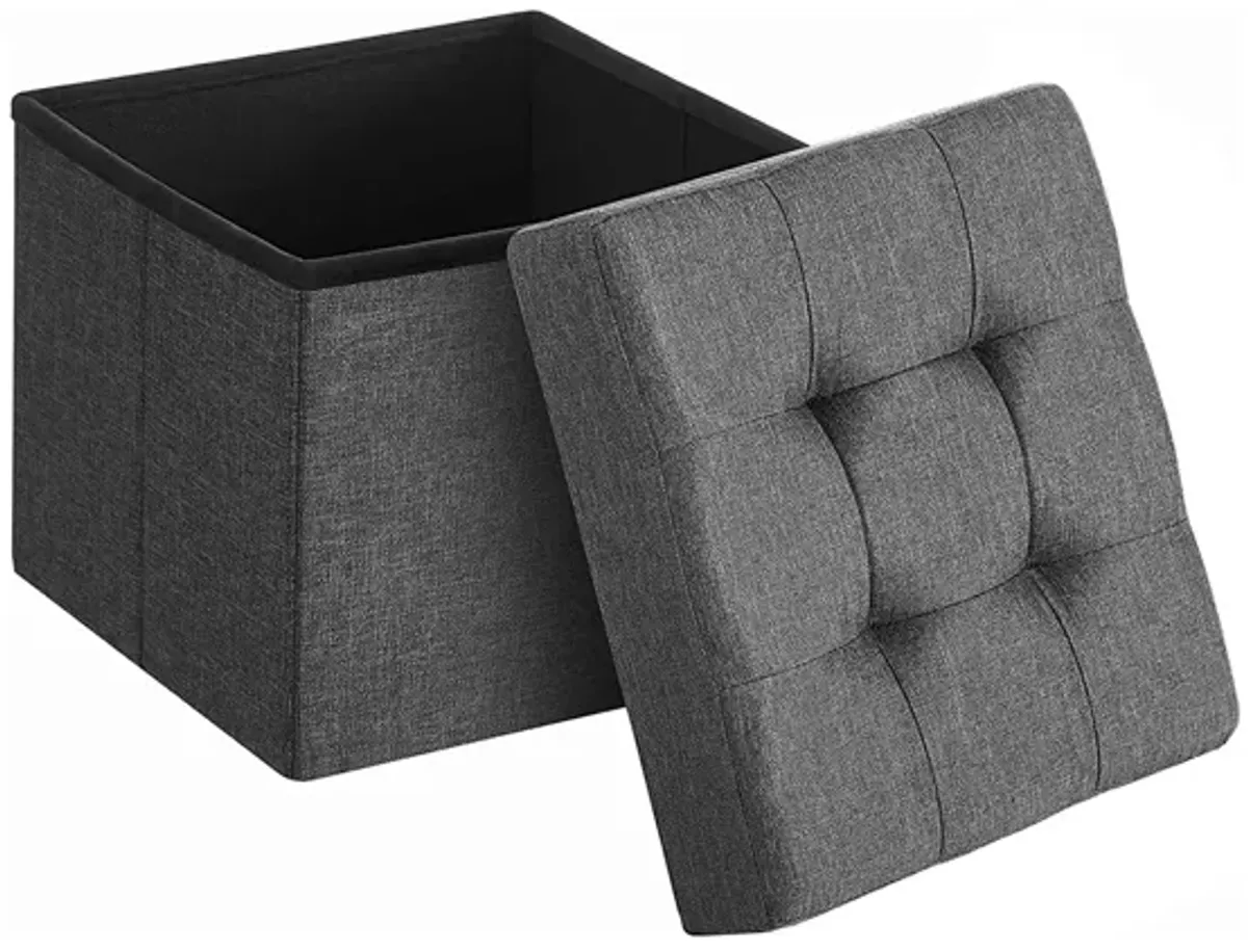 Folding Storage Ottoman Cube for Versatile Space-Saving Solutions