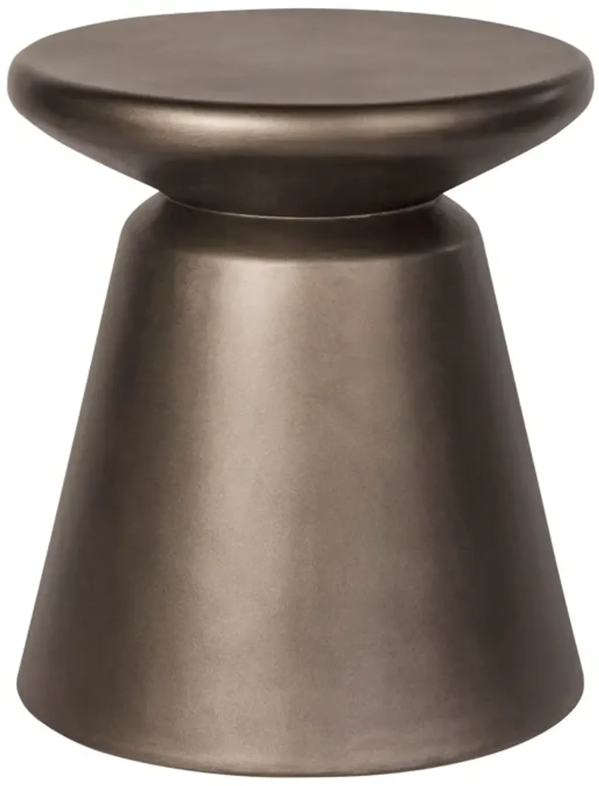 Concrete Mineral Side Table in Bronze