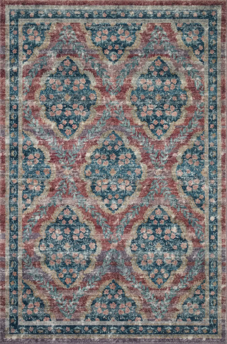 Courtyard COU02 Red 3'6" x 5'6" Rug