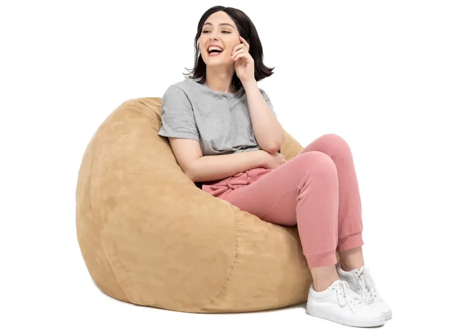 Jaxx Saxx 3 Foot Round Bean Bag w/ Removable Cover