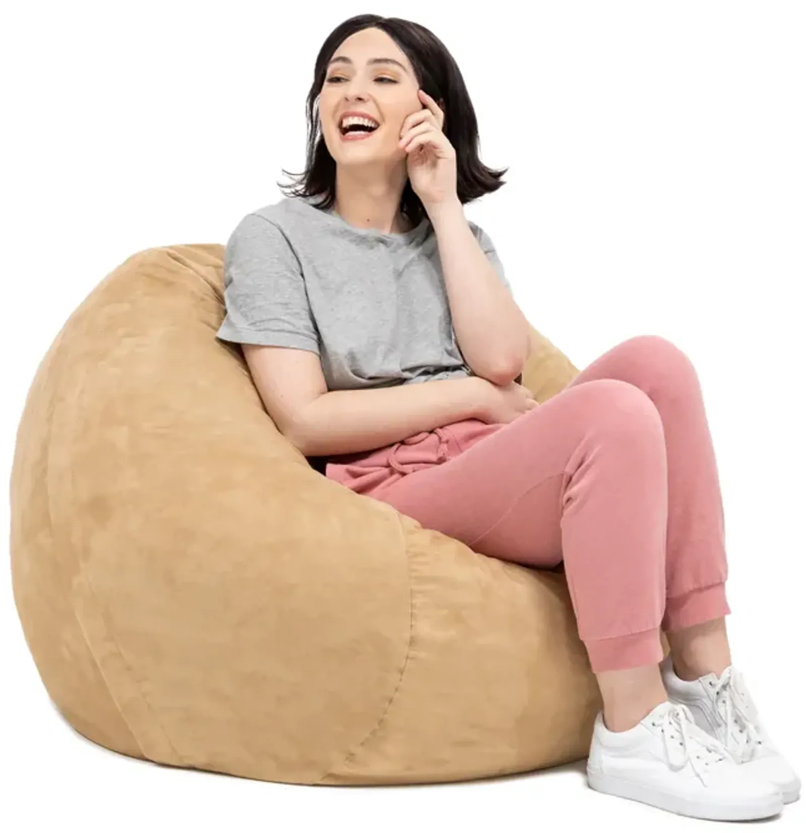 Jaxx Saxx 3 Foot Round Bean Bag w/ Removable Cover