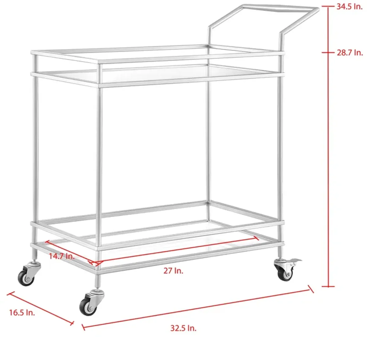 Nicole Miller Corinne Bar Cart