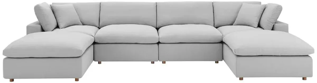 Commix Down Filled Overstuffed 6-Piece Sectional Sofa